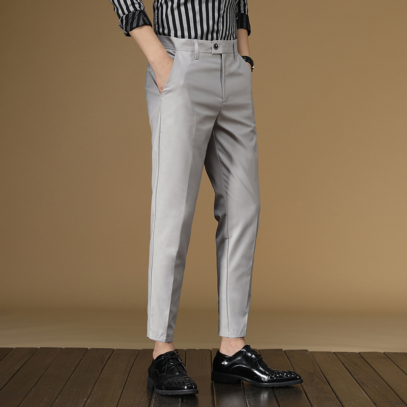 Men Formal Wear Summer - Yaz Takım Elbise Pantolon Erkekler Kırmızı