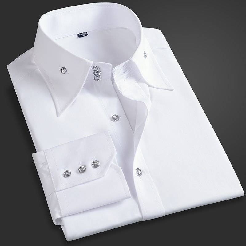 Men Formal Wear For Summer - İlkbahar Sonbahar erkek Yönetici Gömlek Kore