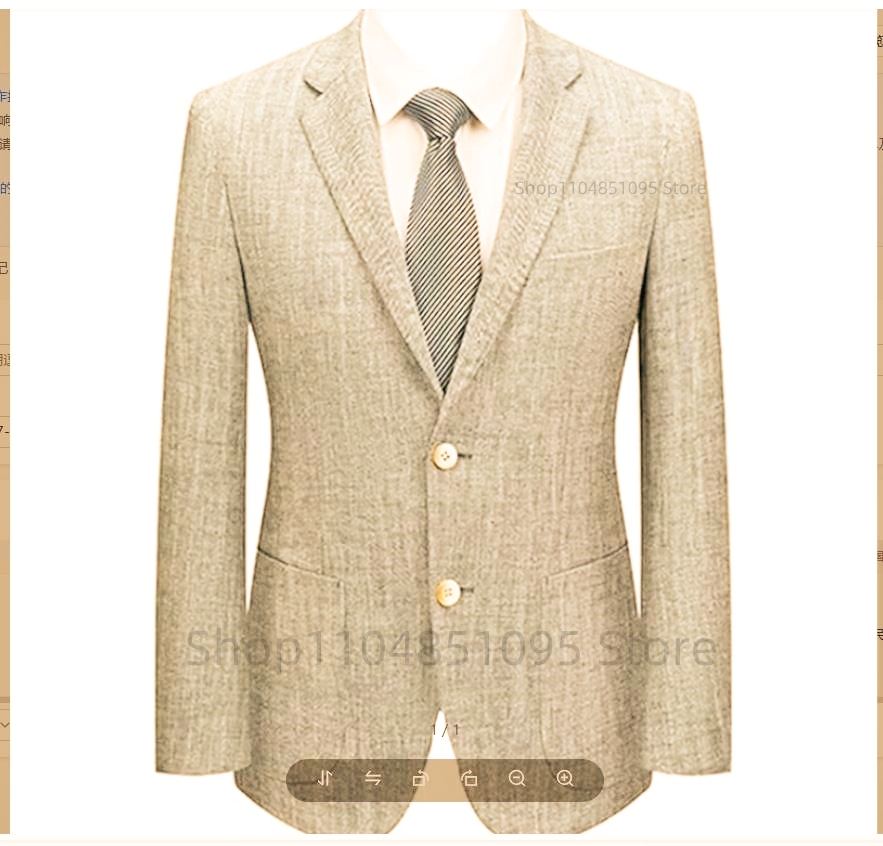 Erkek Slim Fit Keten Takım Elb - Men Formal Wear Summer incelemesi ve fiyatı