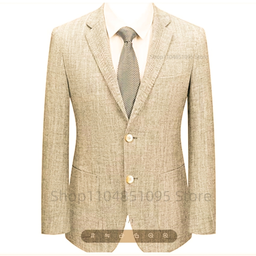 Erkek Slim Fit Keten Takım Elb - Men Formal Wear Summer incelemesi ve fiyatı