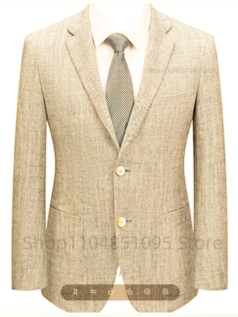 Erkek Slim Fit Keten Takım Elb - Men Formal Wear Summer incelemesi ve fiyatı