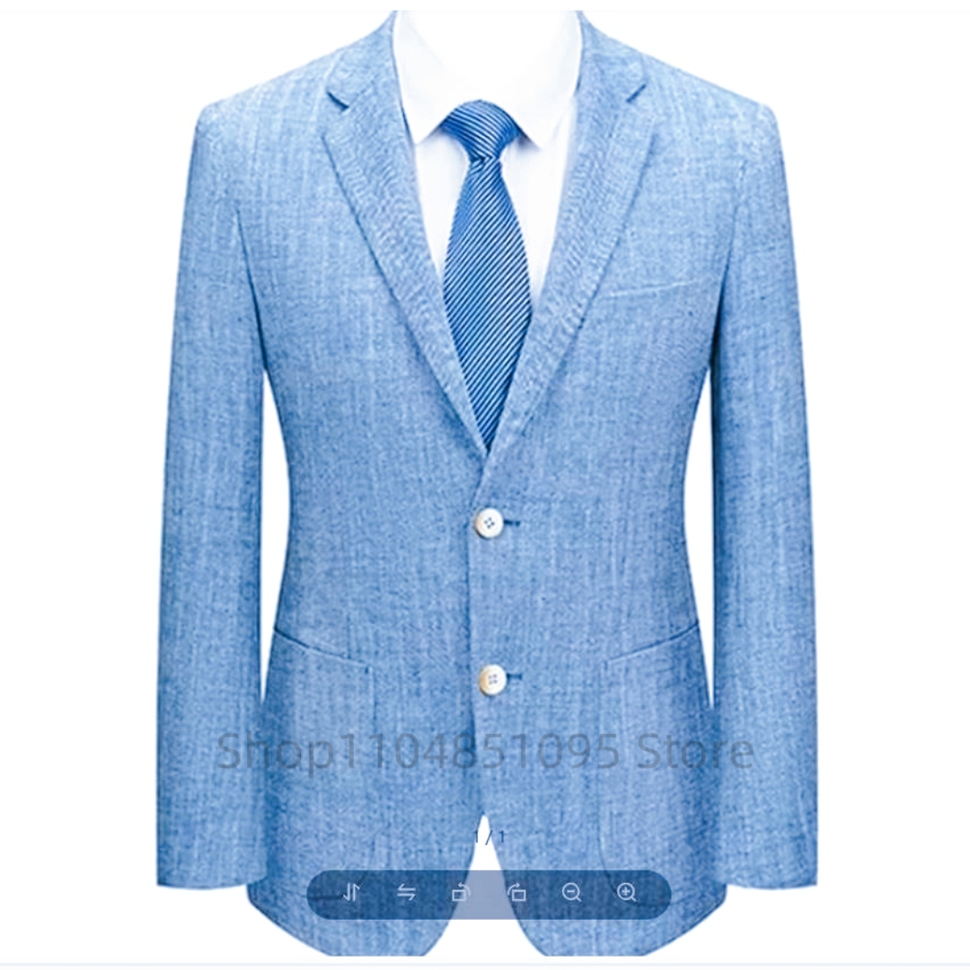Erkek Slim Fit Keten Takım Elb - Men Formal Wear Summer incelemesi ve fiyatı