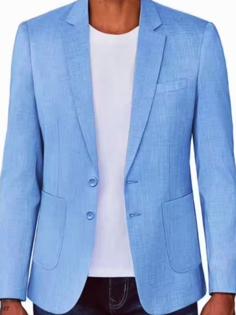 Slim Fit erkek Bej/Mavi Keten  - Men Formal Wear Summer incelemesi ve fiyatı